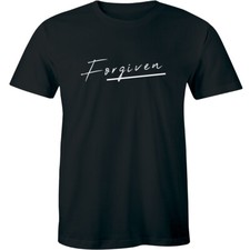 Forgiven Christian Faith Bible Verse Men T-Shirt Religious Jesus Christian Shirt