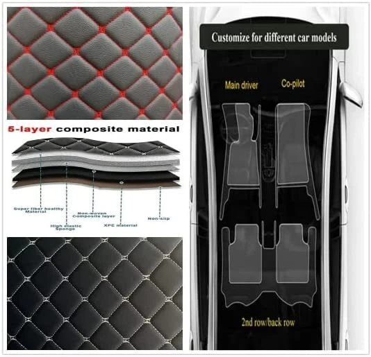 Juego de alfombrillas 5D TPE para todo tipo de clima para D-MAX DMAX 2011-2023 doble cabina Foto 4 de 4