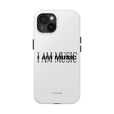 I Am Music Tough Phone Case, Music Lover Gift, Durable Phone Covers, Cool Phone