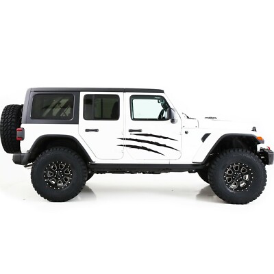 Scratches Sticker for Jeep Wrangler JL JK graphics intake door Side Decal design
