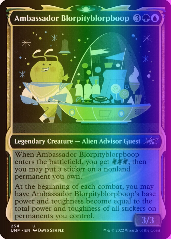 MTG Magic the Gathering Ambassador Blorpityblorpboop (254