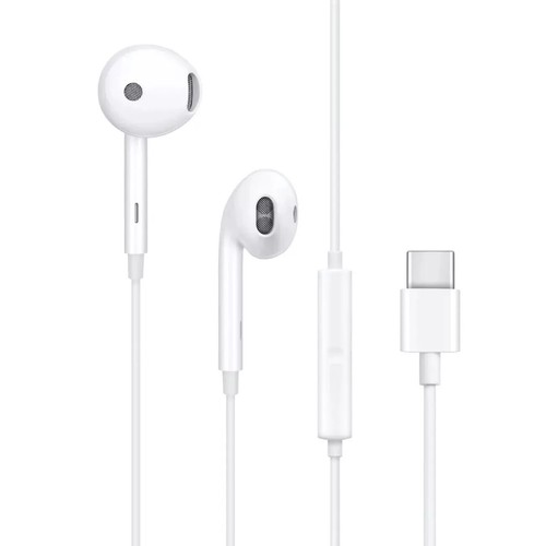 Original OPPO Official MH135 Half In-ear Earphones ( Type-C ) audiojack - White - 第 1/5 張圖片