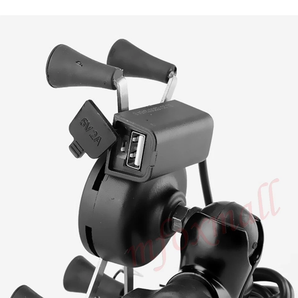 Universal Motorcycle Motorbike Bike Handlebar Mobile Phone Holder Bracket Mount - Image 4 of 4