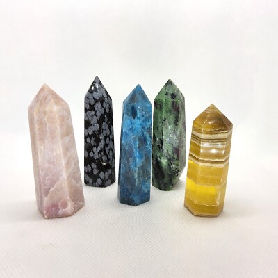 Mixed, lot, small, point, tower, display, specimen, gemstone, rock, #R-5511