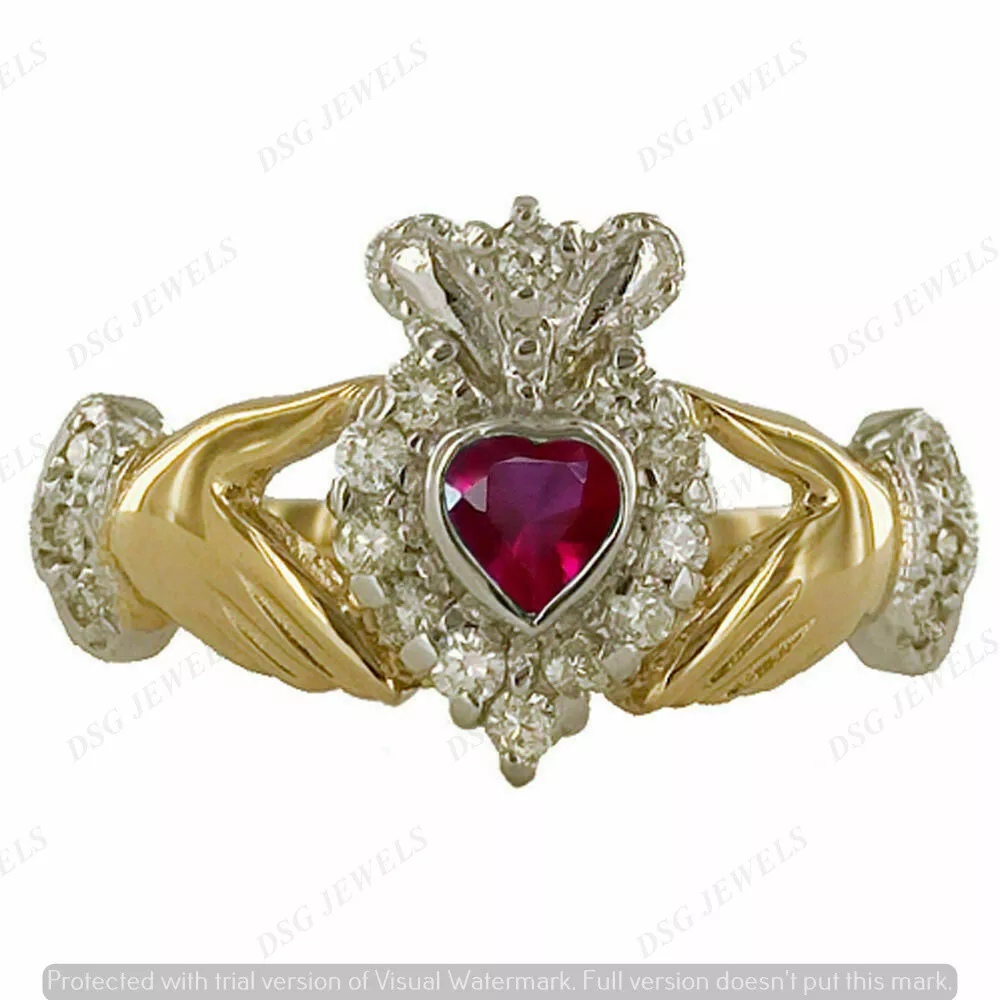 Ladies Silver Claddagh Ring with Gold Heart - Claddagh Rings - Rings from  Ireland