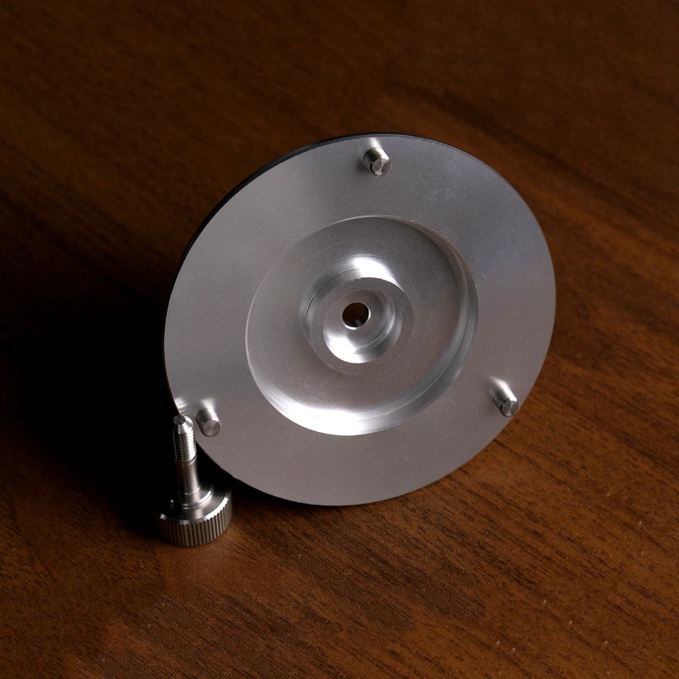 2x Adaptadores de cubo de buje de plata réplica para grabadoras Studer A80 de 1/2"/1"/2" Foto 3 de 4