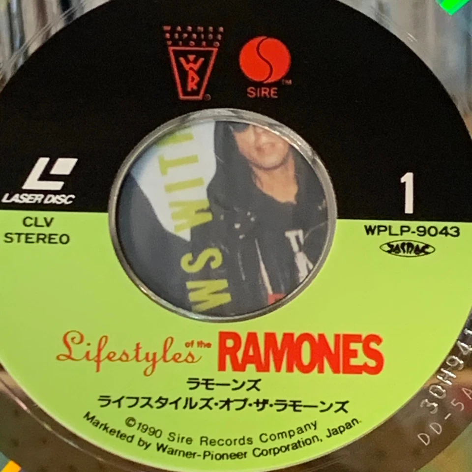 RAMONES Lifestyles Of The Ramones JAPAN Laser Disc LD WPLP-9043 w/ OBI + INSERT - Image 4 of 4