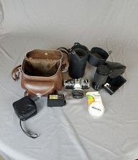 Olympus OM-10 Camera ZUIKO AUTO-S 50mm F/1.8 AUTO-S  Soligor Zoom Macro 80- 200