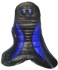RACE KART FLAT KART SEAT PAD FOAM PADDED RACING FLAG SIZE LARGE BLUE/BLACK