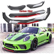 Front Bumper Lip Splitter Body Kit Spoiler For Porsche 911 Carrera Carbonfiber