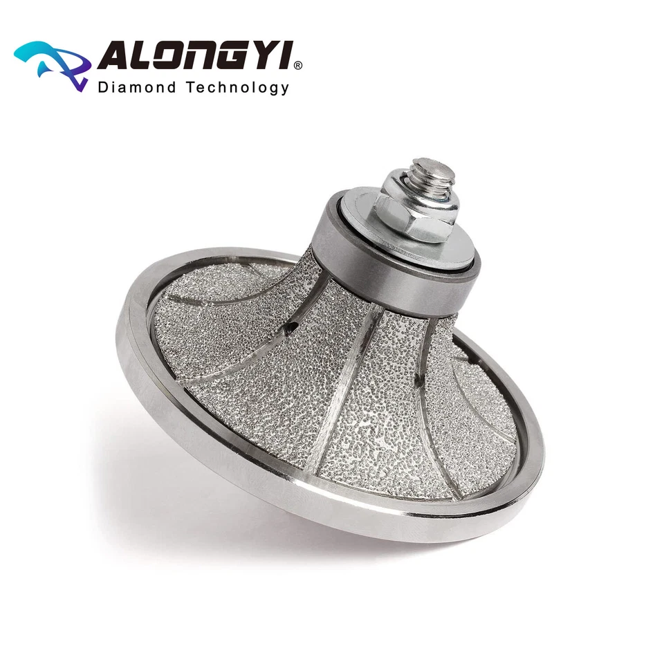 B25 1" Diamond Hand Profile Wheel Router Bit Half Profiler Wheel - Image 2 of 4