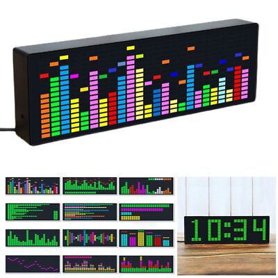 Music Spectrum Indicator VU Meter RGB Audio Level LED Display Amplifier Board