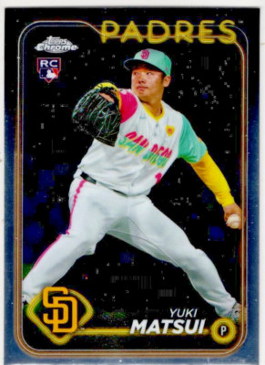 2024 Topps Chrome Update Baseball Yuki Matsui No. USC187 San Diego Padres