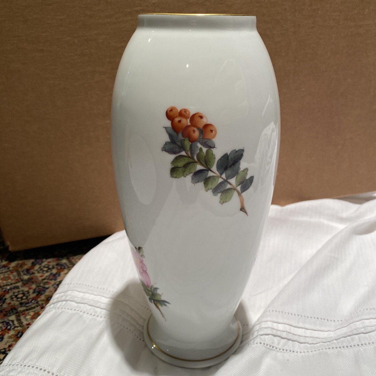HEREND FRUITS & FLOWERS FR PORCELAIN HANDPAINTED 150th ANNIVERSARY