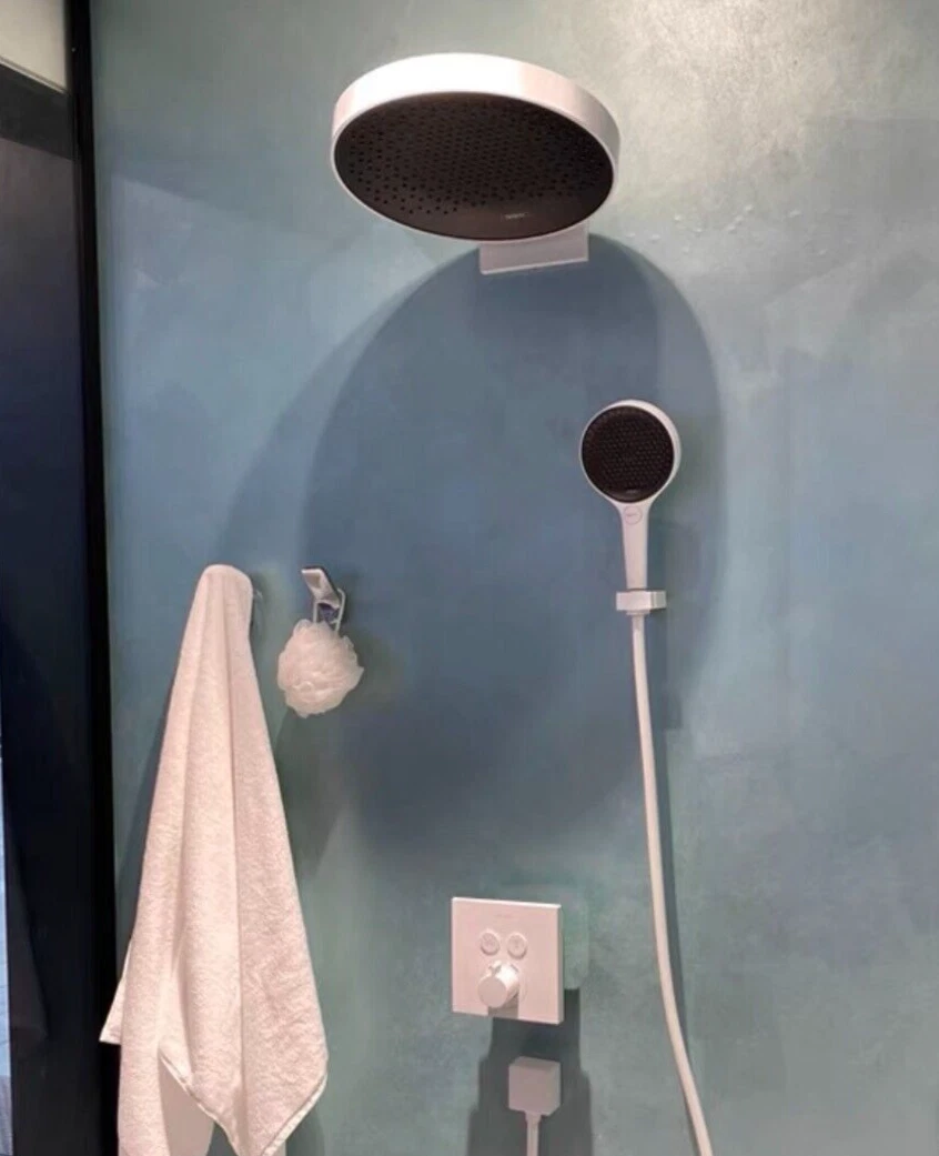 Matt White Hansgrohe Rainfinity Overhead with Showerselect 