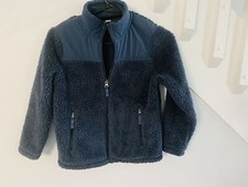 32 Degrees Heat Sherpa Fleece Full Zip Jacket Dark Gray Boy's Girls S 7-8