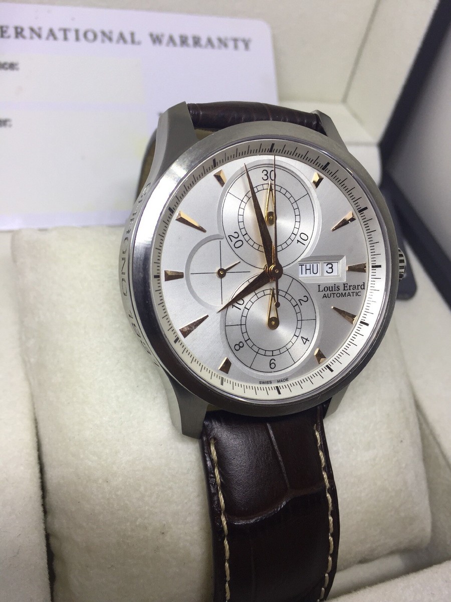 Louis Erard Chrono New With Tags 1931 Date Automatic Men's with