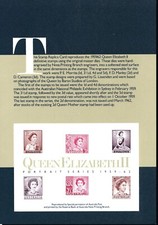 1986 REPLICA CARD No.5 1959-65 THIRD QUEEN ELIZABETH II PRE-DECIMAL STAMPS