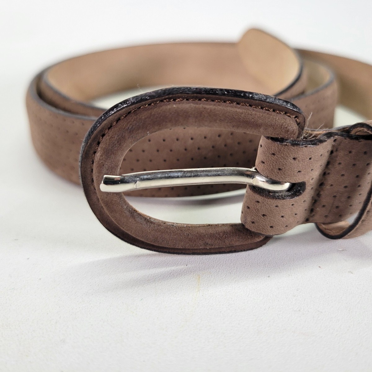 Made in Italy Brown Leather Belt Vintage Talbots Size M 29\