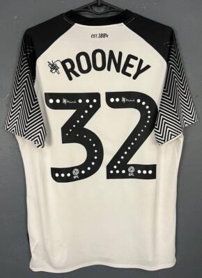 UMBRO MEN'S FC DERBY COUNTY 2019/2020 ROONEY SOCCER FOOTBALL SHIRT