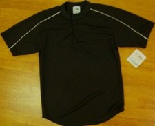 Henley Tshirt Black Performance SS Augusta Basketball Boy size Medium New