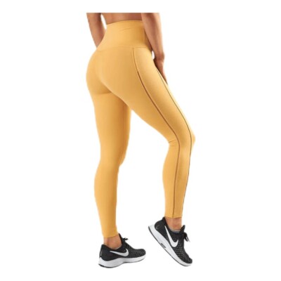 Women's Nike Yoga Luxe Infinalon 7/8 Tights Mustard Yellow M NEW