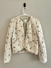 Wilfred X Little Moon Quilted Linen Silk Blend Light Jacket | Size 6