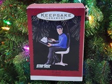 1996 Hallmark Keepsake Star Trek Mr. Spock Ornament Mint In Box 