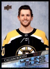 2020-21 Upper Deck YG callum Booth RC #704