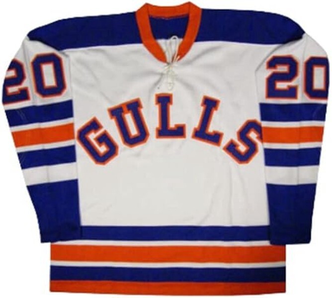 Custom Name Willie O'Ree Gulls Old School Hockey Jersey Youth/Mens Sewn S-6XL