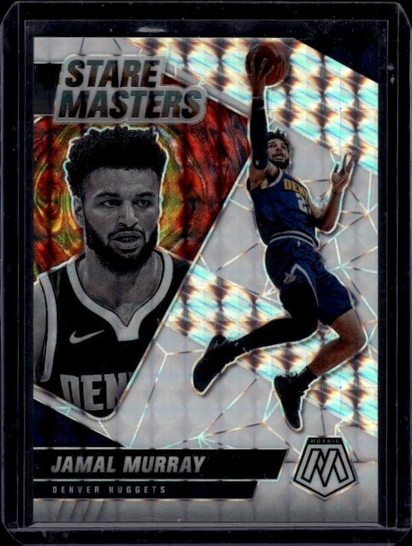 2020-21 Panini Mosaic #17 Jamal Murray Stare Masters Mosaic White #/25