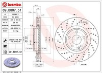 Brembo Bremsscheibe Prime Line - UV Coated 09.B807.51