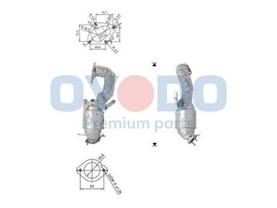 Katalysator Oyodo 10N0127-OYO für VW TIGUAN TOURAN 1T1 1T2 1T3 SCIROCCO 3 137 6