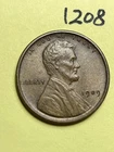 1909-VDB LINCOLN WHEAT CENT, VERY HIGH GRADE!, XF-AU #1208