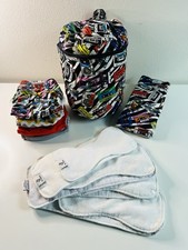 Bundle Deal Rumparooz Mixed Tape Cloth Diapers Set  Inserts