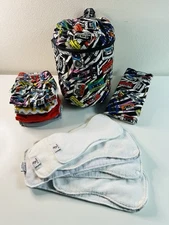 Bundle Deal! Rumparooz Mixed Tape Cloth Diapers Set + Inserts
