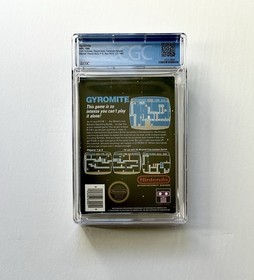 Gyromite 1986 - NES CIB Graded 9.0 - Matte Sticker Seal, 5-screw, Hangtab, Round
