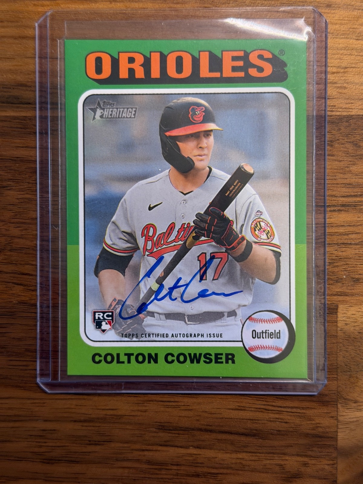 2024 Topps Heritage Colton Cowser RC Real One Auto - Orioles