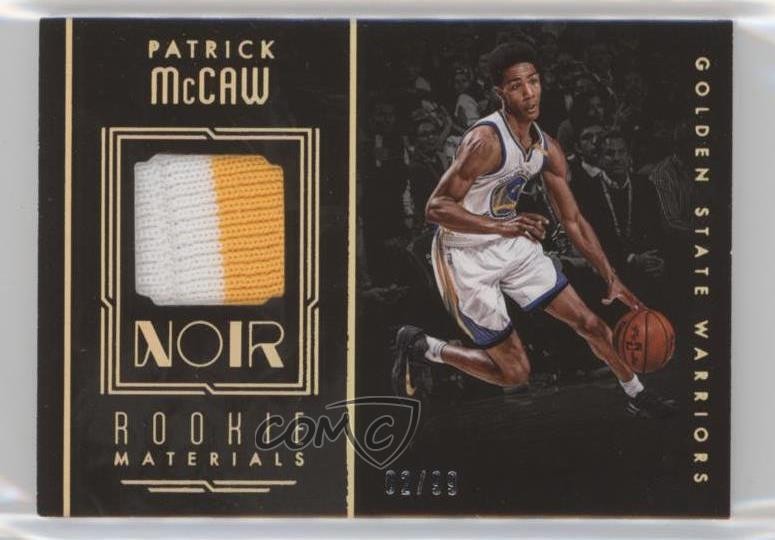 2016-17 Panini Noir Rookie Materials Color Prime 2/99 Patrick McCaw #9 RC mi6