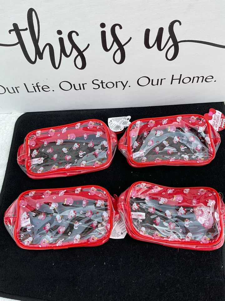 4 nuevas bolsas de lápices rojas de Hello Kitty Foto 2 de 2