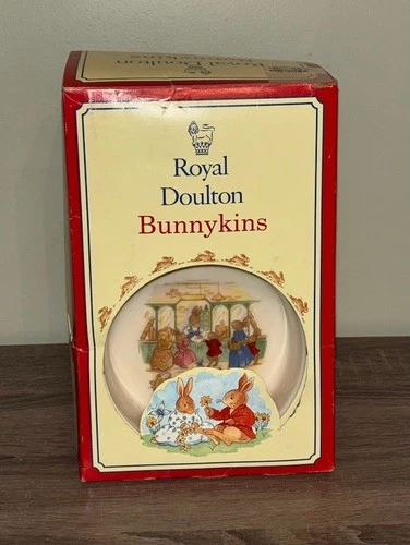 VTG Royal Doulton Bunnykins Fine China Bowl and Two Handed Mug 1994 Set New/Open