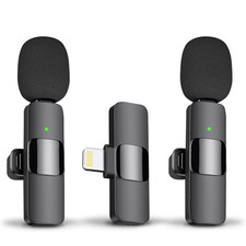 Professional Wireless Lavalier Lapel Microphone for iPhone/iPad/Android Podcast