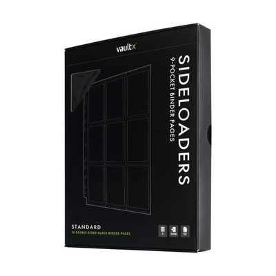 Vault X 9 Pocket Sideloading Pages for 3 Ring Binder, Double-Sided A4 Sideloa...