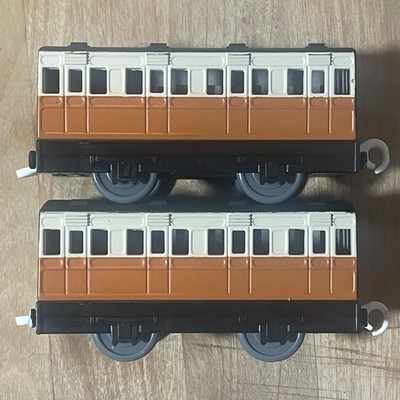 CUSTOM Tomy Plarail Brown Passenger Coaches
