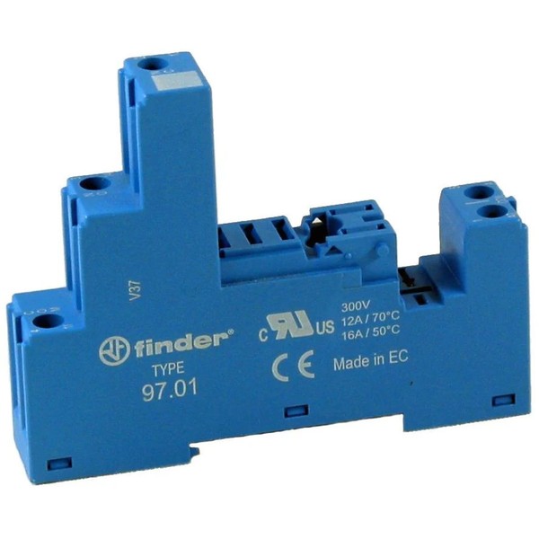 Finder - Relaissockel Schraubfassung 97.01 Blau-image