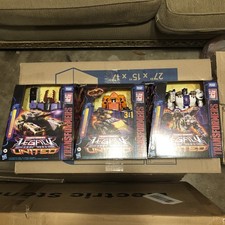 Lot Of 3 Transformers Legacy Leader Class Sandstorm  Tiger hawk & Galvatron