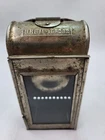 Antique WWI German D.R.G.M. 109232 Tinned Metal Candle Lantern Trench Light VTG