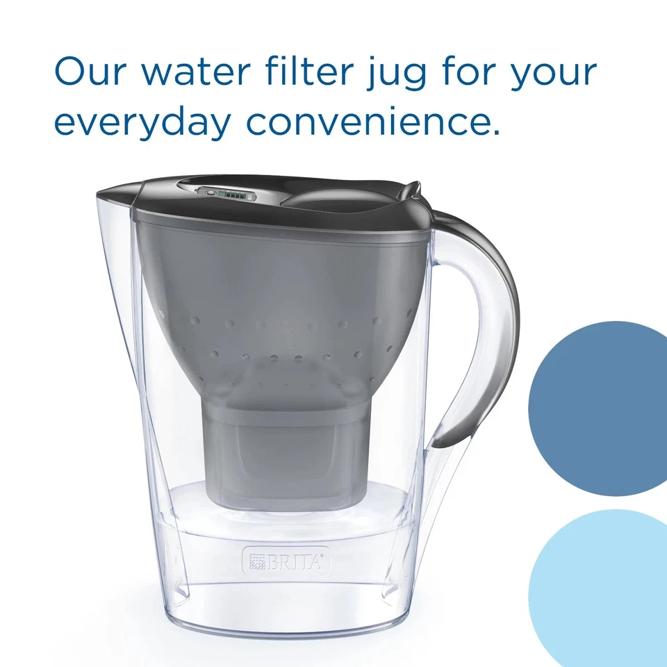 BRITA Marella Water Filter Jug Graphite 2.4L + 1x MAXTRA PRO All-in-1 Cartridges - Image 2 of 4