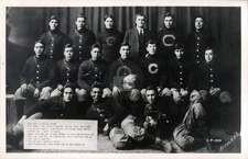 Warner PA Carlisle Indian School Football Team 1911 RPPC Photo Postcard COPY