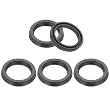 25 x 33 x 5mm Oil Seal 5 Pcs Lip Seals Nitrile Rubber Cover Radial Shaft Black